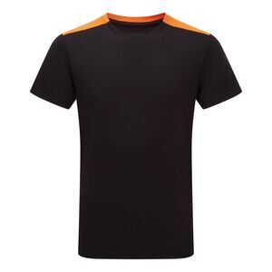 TriDri Unisex Adult Performance Contrast T-Shirt / Black/Orange